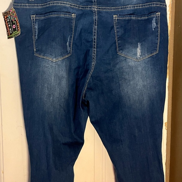 NWT Embroidered cactus jeans size 22 women flare Junk in the trunk boutique - Picture 3 of 8